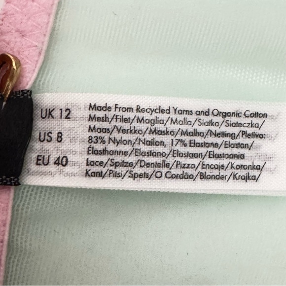 NWT DORA LARSEN Emilie Lace Bralette Low Rise Panty Knicker Set Bright Yellow - Picture 7 of 16